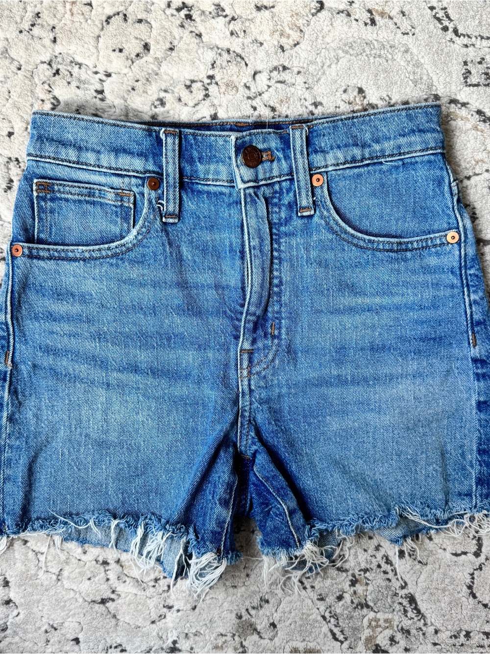 Madewell Blue High-Rise Denim Cutoff Shorts - Size 24